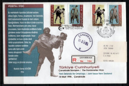 1998 TURKEY WARS OF DARDANELLES JOINT ISSUE WITH NEW ZEALAND FDC - FDC