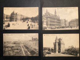 SET Four Postcard Belgium Belgique Brussels Bruxelles - Konvolute, Lots, Sammlungen