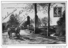 CPA   LANDES PEYREHORADE Pont Suspendu - Peyrehorade