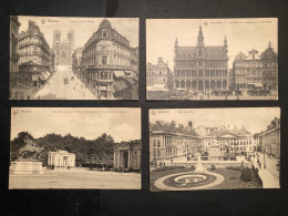 SET Four Postcard Belgium Belgique Brussels Bruxelles - Loten, Series, Verzamelingen