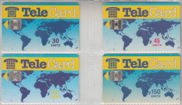 PAKISTAN TELECARD 30 45 75 150 UNITS 4 CARDS - Pakistan