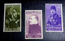 Egypt 1945 , Stamps Of The Egyptian 3 Kings.. MNH - Nuevos