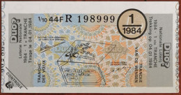 Billet De Loterie Nationale 1984 1e Tr - Tranche Des Vœux - 4-1-1984 - Billetes De Lotería