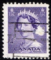 CANADA - 1953 - Regina Elisabetta II - Usato - Oblitérés