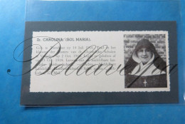 Zuster Carolina "SOL Maria" Tunrhout 1901 Vorselaar Middelbare Huishoudschool Salus Nostra Achterbos Mol. - Unclassified