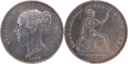 UK - 1854 - ONE PENNY - Victoria "young Head" - 17-161 - D. 1 Penny