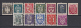 Francia Nuovi:  Anno 1942  N. 553-64 - 1941-66 Wappen