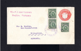 1286-PANAMA-.OLD COVER BOQUETE To BITTERFELD (germany) 1929.Enveloppe.SOBRE. - Panama