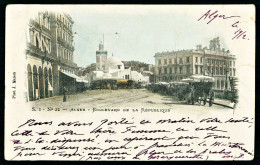 A65  ALGERIE CPA  ALGER - BOULEVARD  DE LA REPUBLIQUE - Collections & Lots