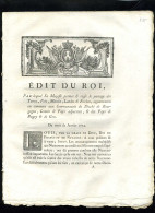 1929   Bourgogne  1774 édit Du Roi Partage Des Terres Prés Marais Landes 7 Pages    N°-265 - Decreti & Leggi