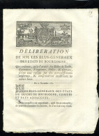 1929   Bourgogne  1781  Délibération Les Roles De Taille 4 Pages    N°-177 - Decreti & Leggi