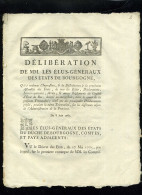 1929   Bourgogne  1781 Délibération Administration De Province 3 Pages     N°-150 - Decreti & Leggi