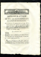 1929   Bourgogne  1782  Délibération La Construction & L'armement D'un Vaisseau 4 Pages    N°-161 - Decreti & Leggi