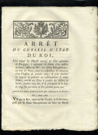 1929   Bourgogne  1782 Arret La Construction & Armement D'un Vaisseau 4 Pages    N°-159 - Decreti & Leggi