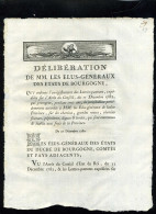 1929   Bourgogne  1782 Délibération  Chemins Et Grandes Routes 2 Pages   N°-208 - Decreti & Leggi