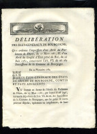 1929   Bourgogne  1782 Délibération La Coutume De Bourgogne 2 Pages   N°-283 - Decreti & Leggi