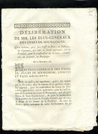 1929   Bourgogne  1783  Délibération Construction De Canaux 4 Pages    N°-174 - Decreti & Leggi