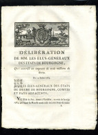 1929   Bourgogne  1783  Délibération Emprunt De Trois Milions 6 Pages   N°-156 - Decreti & Leggi