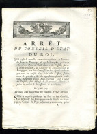 1929   Bourgogne  1783 Arret Du Roi Juge De Damercy 8 Pages   N°-280 - Decreti & Leggi