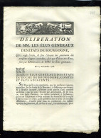 1929   Bourgogne  1786 Délibération Pensions Viageres 4 Pages    N°-067 - Decreti & Leggi