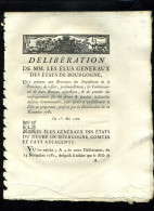 1929   Bourgogne  1786 Délibération Receuveurs Des Impositions 6 Pages    N°-037 - Decreti & Leggi