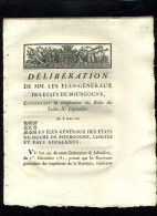 1929   Bourgogne  1786 Délibération Roles Des Tailles & Capitation 7 Pages    N°-043 - Decreti & Leggi