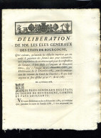 1929   Bourgogne  1786 Délibération Travaux Canal Du Charolois 3 Pages     N°-022 - Decreti & Leggi