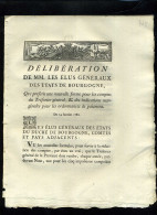 1929   Bourgogne  1786 Délibération Trèsorier Général 7 Pages    N°-070 - Decreti & Leggi