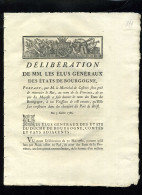 1929   Bourgogne  1786 Délibération Vaisseau De 118 Canons Port De Brest 3 Pages    N°-149 - Decreti & Leggi