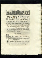 1929   Bourgogne  1786 Délibération Vérification D'inventaire 8 Pages    N°-116 - Decreti & Leggi