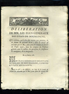 1929   Bourgogne  1786 Ports & Voitures De Denier Du Trésor 8 Pages   N°-069 - Decreti & Leggi