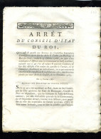 1929   Bourgogne  1787 Arret Aides & Tailles  Au Bailiage De Bar Sur Seine 4 Pages    N°-052 - Decreti & Leggi