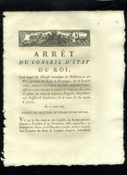 1929   Bourgogne  1787 Arret Droits De Courtiers-jaugeurs 4 Pages     N°-016 - Decreti & Leggi