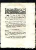 1929   Bourgogne  1787 Délibération Aide Dans Le Comté D'auxerre 6 Pages   N°-011 - Decreti & Leggi