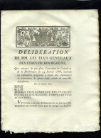 1929   Bourgogne  1787 Délibération Ordonnances De Paiement 4 Pages    N°-071 - Decreti & Leggi