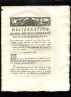 1929   Bourgogne  1787 Délibération Travaux Canal Du Charolois 3 Pages    N°-023 - Decreti & Leggi