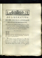 1929   Bourgogne  1787 Délibération Tableau Des Routes Pour Le Passage Des Troupes Avec 5 Tableaux 10 Pages   N°-083 - Decreti & Leggi
