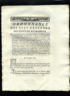 1929   Bourgogne  1787 Ordonnance Jean Lavergne Entrepreneur à Autun 5 Pages      N°-094 - Decreti & Leggi