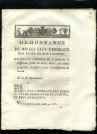 1929   Bourgogne  Ordonnances L'établissement Du Canal 11 Pages    N°-248 - Decreti & Leggi