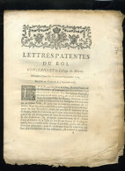 1929   Lois-501    Lettres Patentes Du Roi Concernant Le Collége De Macon à Versailles 1769 - Decreti & Leggi