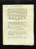 1929  Decret De L'assemblé Nationale  Commandant Générale De La  Garde  Nationnale Parisienne -n°3 - Decreti & Leggi