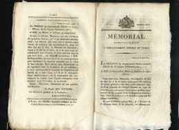 1929  Decret-169   Mémorial Indre Et Loire 1815   6 Pages - Decreti & Leggi