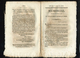 1929  Decret-177   Mémorial Indre Et Loire 1815   4 Pages - Decreti & Leggi