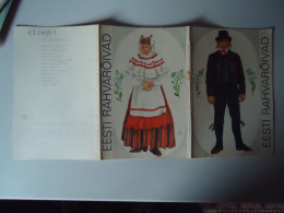 ESTONIA    POSTCARDS   BLOCK 2  NATIONAL   COSTUMES - Estonie