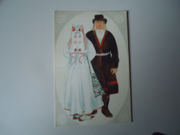 ESTONIA    POSTCARDS  NATIONAL  COSTUMES WONENS AND MEN - Estonie