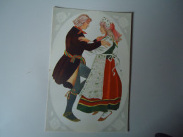 ESTONIA    POSTCARDS  NATIONAL  COSTUMES WONENS AND MEN - Estonie