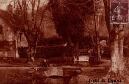 Forêt De Lyons (Eure) Château De Rosay - Cascade De La Lieure - Cliché Abbé Bretocq - Carte Sépia De 1931 - Lyons-la-Forêt