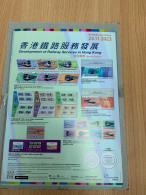 Hong Kong Poster Official No Stamp 2023 Train Locomotives - Nuevos