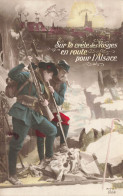 FANTAISIES - Sur La Crète Des Vosges - En Route Pour L'Alsace - Carte Postale Ancienne - Mannen