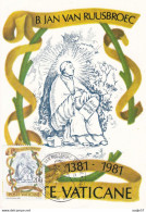Vatican City 1981 Jan Van Ruusbroec - Cartoline Maximum